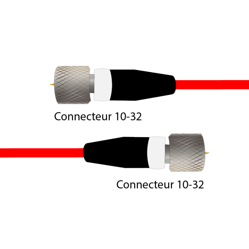 Câble Pour Accéléromètre Microdot Vers Microdot Faible Bruit AT-0101-XX