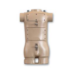 Mannequin Torse pour Tests Parachutes Harnais Marron Face Humanetics