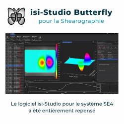 Logiciel Shearographie Pilotage Système SE4 Visualisation Défaults Contrôle Non-Destructif isi-Studio Butterfly