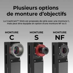 Caméra Rapide Compacte HD Essais Fortes Accélérations jusqu’à 200G CrashCam Stick